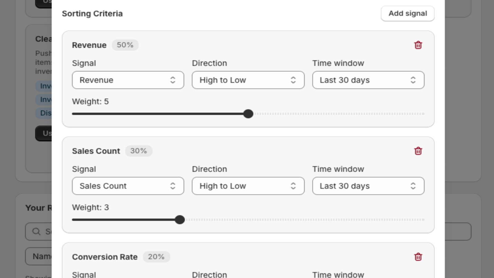 Careful Sort Recipe Builder