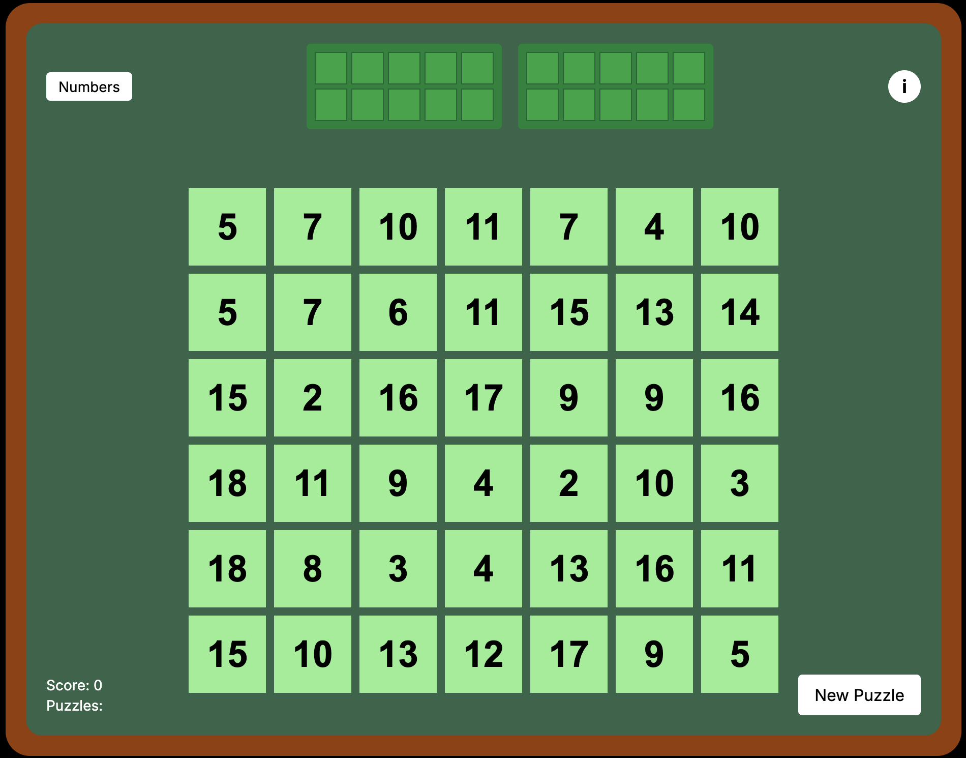 Find Sums Game Screenshot