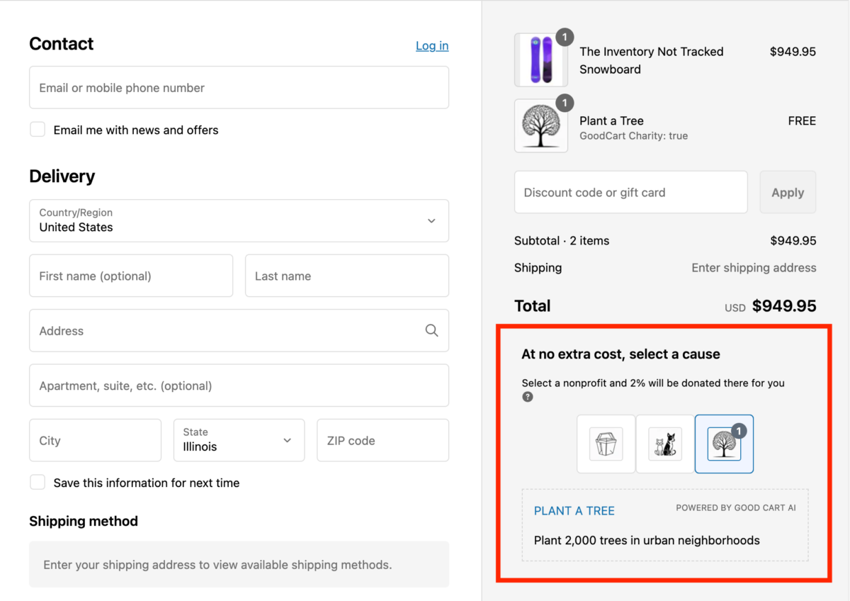 GoodCart AI Checkout Interface